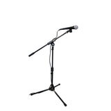 Short Tripod Microphone Stand W/Boom