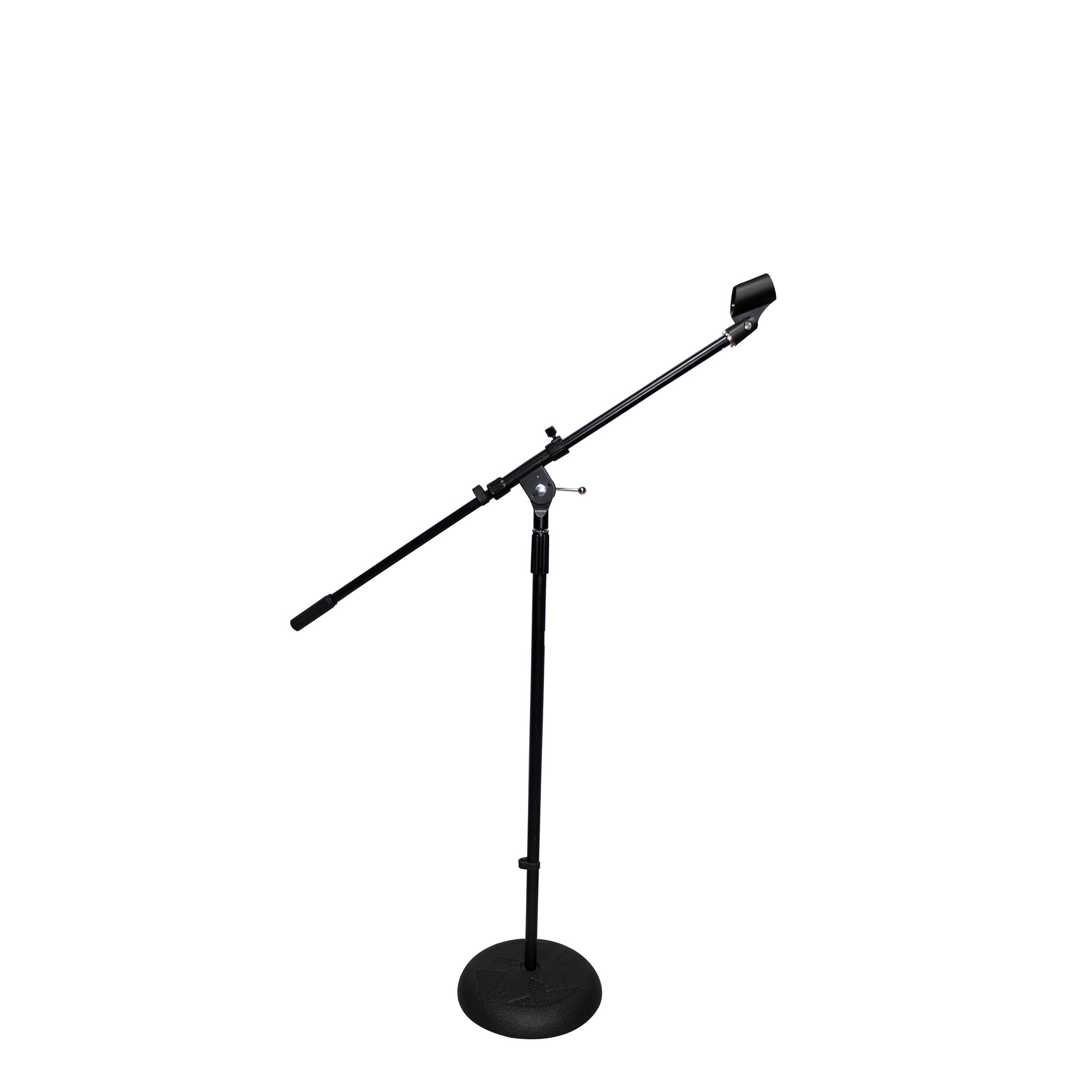 Round Base Microphone Stand W/Boom
