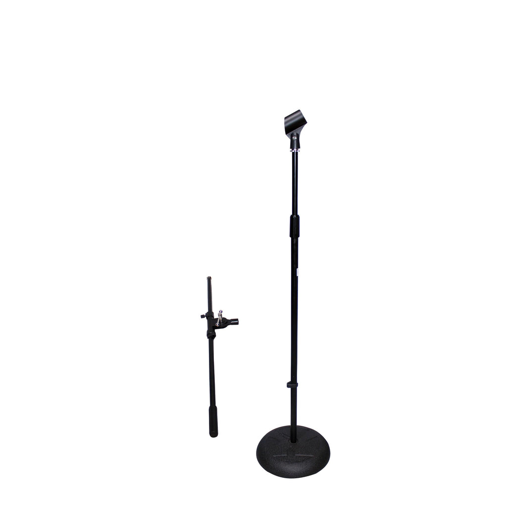 Round Base Microphone Stand W/Boom