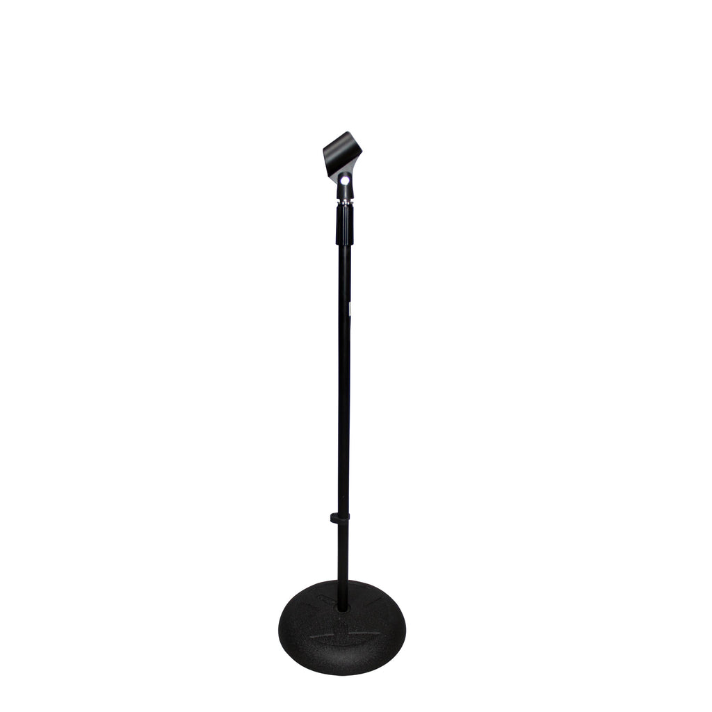 Round Base Microphone Stand W/Boom