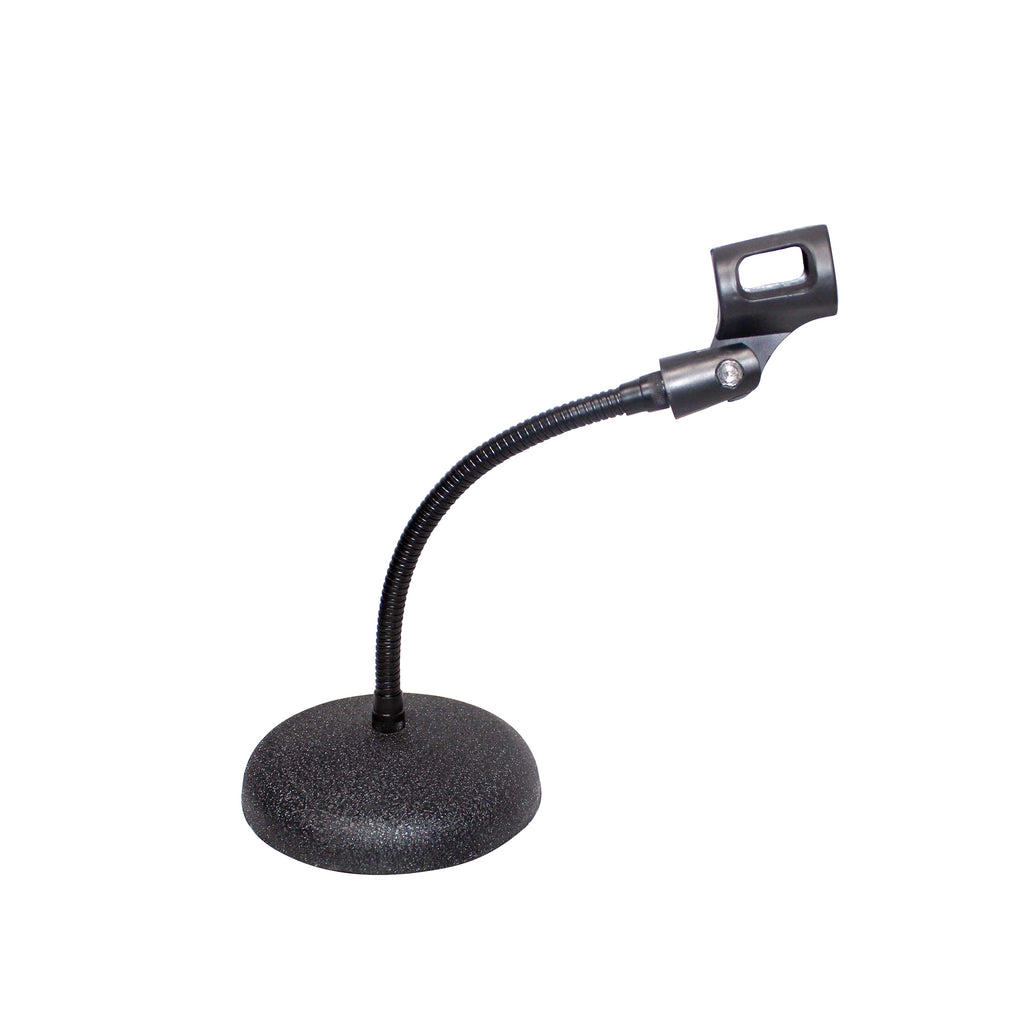 Gooseneck Desktop Microphone Stand With 6" Round Base