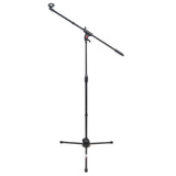 6 Ft Pro Tripod Microphone Concert Musician DJ Stand With Boom and Mic Clip