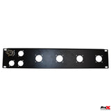 2U-4 XLR D +4 NL4 or NAC3 Unloaded Rack Panel