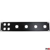 2U-4 XLR D +4 NL4 or NAC3 Unloaded Rack Panel
