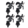 4 Quick 90º Folding XPress Trigger Truss Clamp Clamp Moving Head Adapters with Quick Press Trigger Truss 2 in. Black Finish
