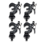 4 Quick 90º Folding XPress Trigger Truss Clamp Clamp Moving Head Adapters with Quick Press Trigger Truss 2 in. Black Finish