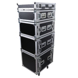 4U Space Amp Rack Mount ATA Style Flight Case 19 In. Depth