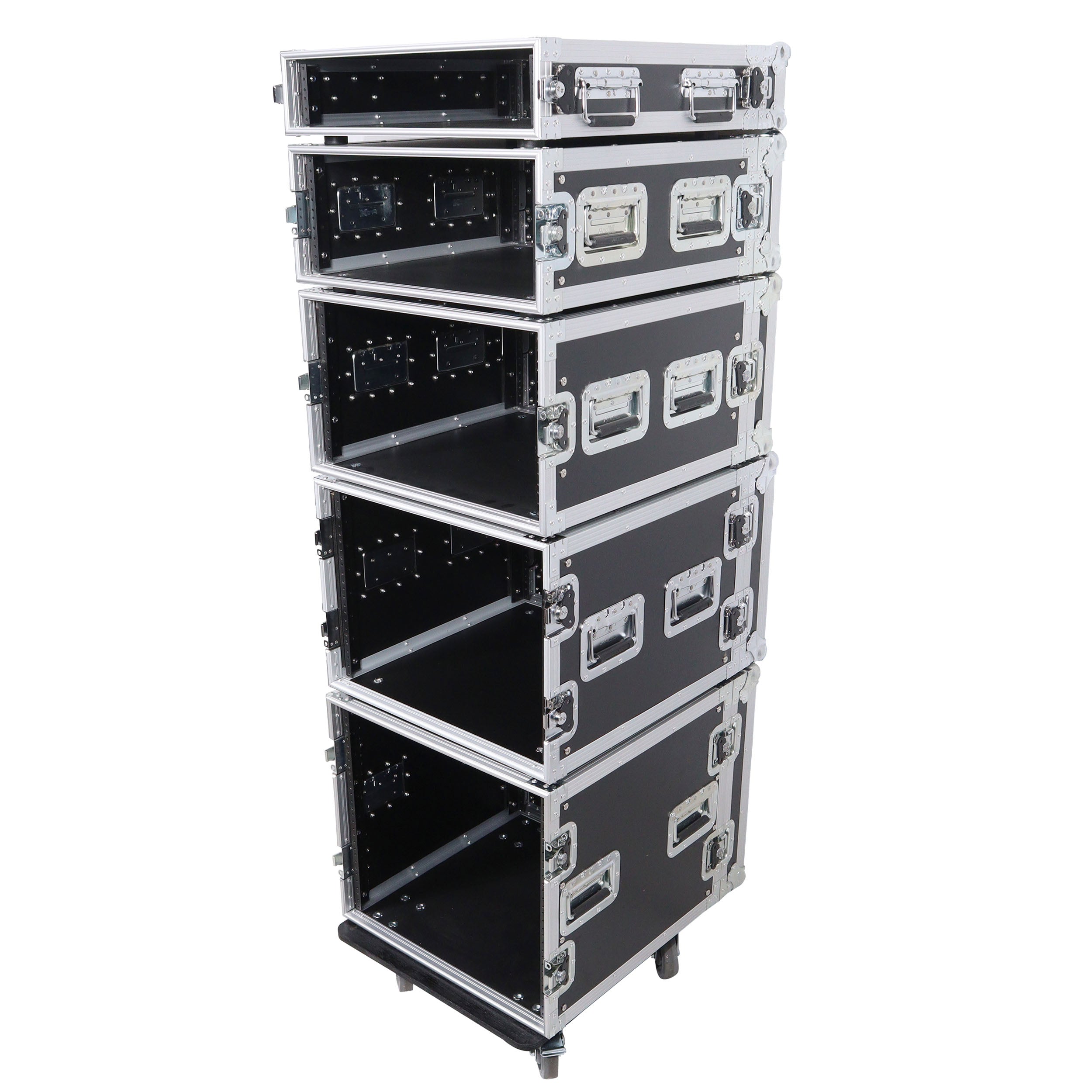 4U Space Amp Rack Mount ATA Style Flight Case 19 In. Depth