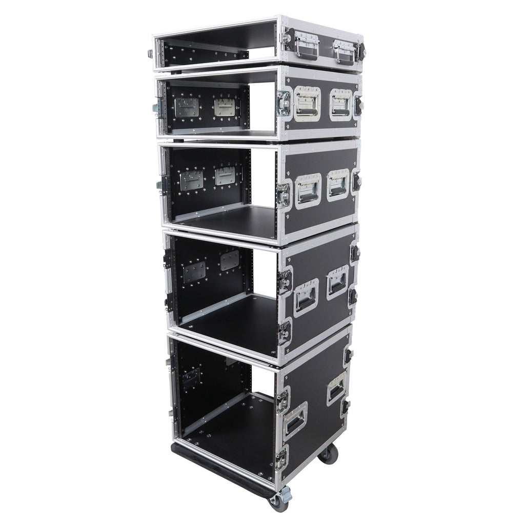 4U Space Amp Rack Mount ATA Style Flight Case 19 In. Depth