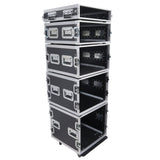 8U Space Amp Rack Mount ATA Flight Case 19" Depth