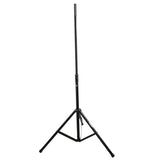 6' Ft Twin Pack Professional Telescoping Crank Speaker Stand Set with Carrying Bag Black Finish