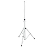 White Heavy-Duty All Metal Speaker Tripod Stand Set of 2, 4-7 ft. (44"-84") Cloud Series