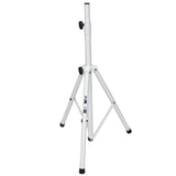 White Heavy-Duty All Metal Speaker Tripod Stand Set of 2, 4-7 ft. (44"-84") Cloud Series