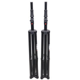 Set of 2 Pro Air-Powered tripod Speaker stand in Black w/ Carry Bag