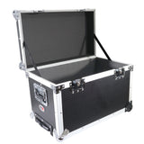 Rolling Utility Case W/ Retractable Handle and Low-Profile Recessed Wheels 17x24.5x15" Exterior For Cabales/100 LP Vinyl Records