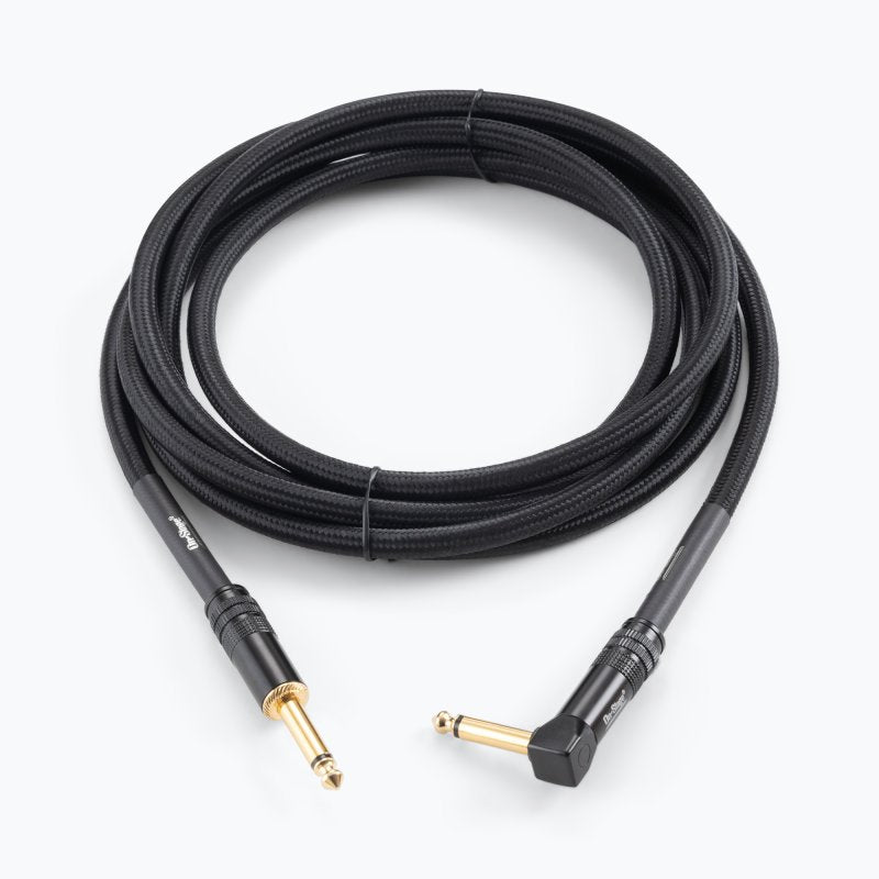 Production-Grade Braided Instrument Cable (Right Angle to Straight) 10 ft