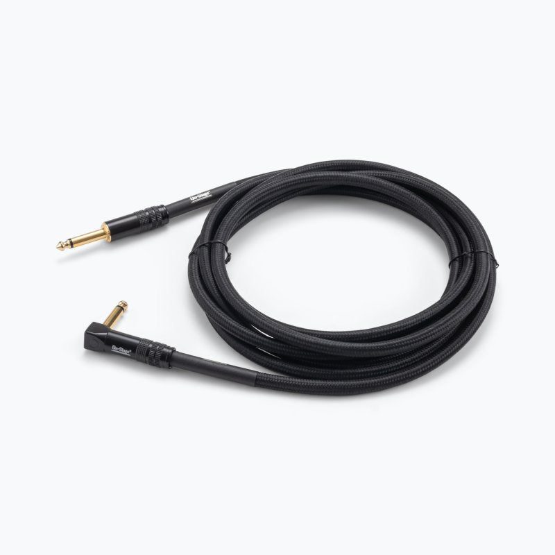 Production-Grade Braided Instrument Cable (Right Angle to Straight) 10 ft