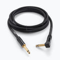 Production-Grade Braided Instrument Cable (Right Angle to Straight) 10 ft