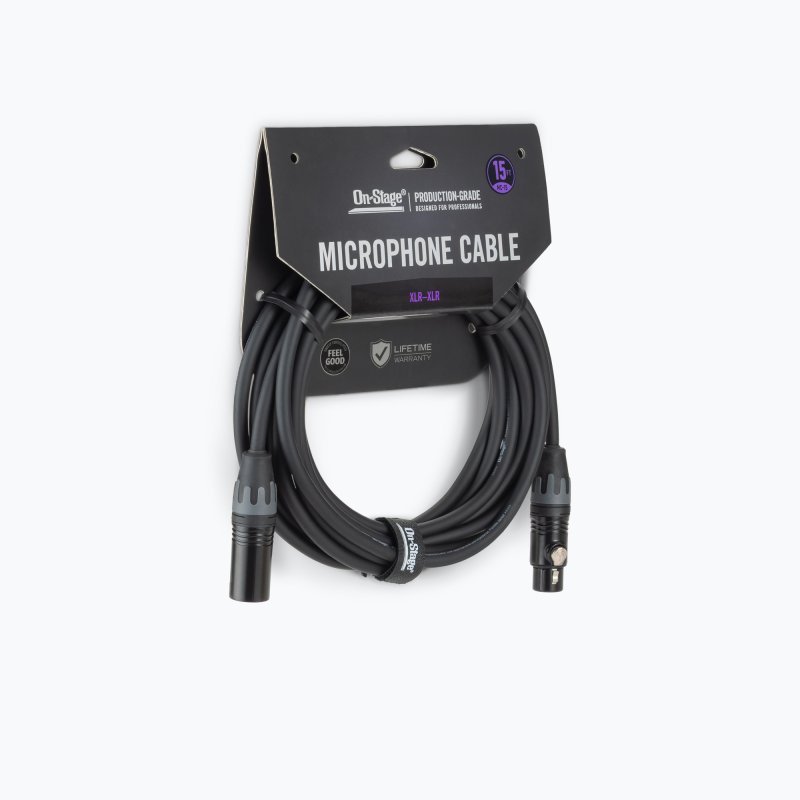 Production-Grade Microphone Cable (XLR to XLR) 15 ft