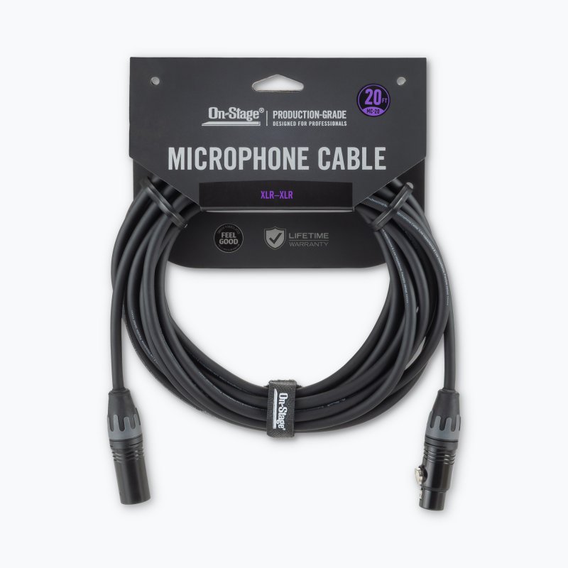 Production-Grade Microphone Cable (XLR to XLR) 20 ft