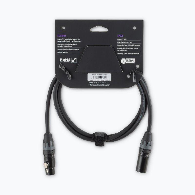 Production-Grade Microphone Cable (XLR to XLR) 6 ft