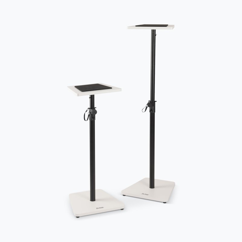Wood Studio Monitor Stands (White, Pair)