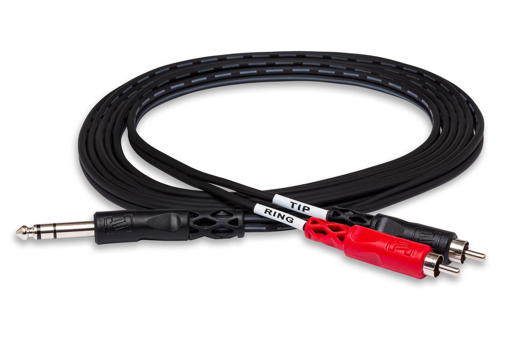 Insert Cable, 1/4 in TRS to Dual RCA - Full