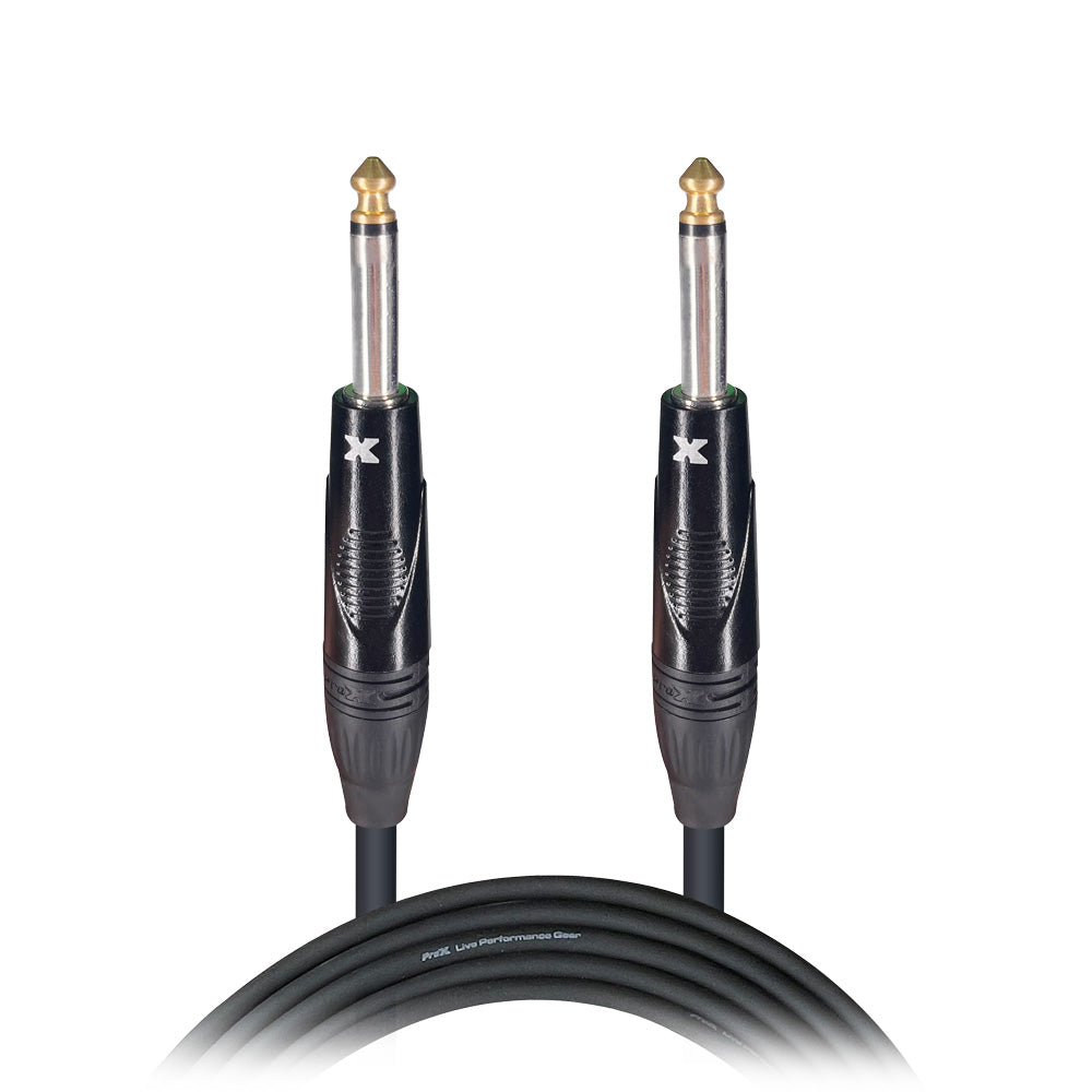 25' Ft. Unbalanced 1/4" TS-M to 1/4" TS-M High Performance Pro Audio Instrument Guitar Cable