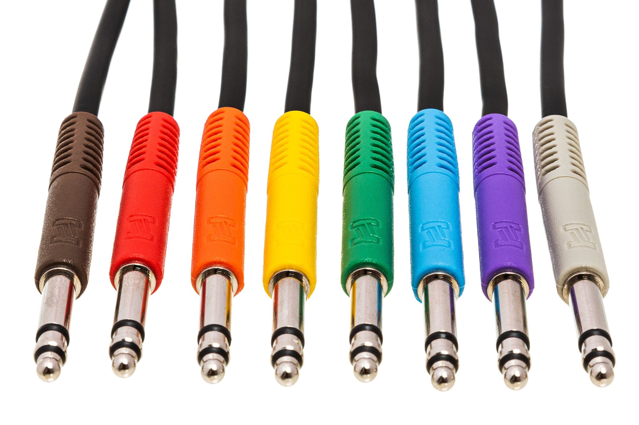 Balanced Patch Cables, TT TRS to Same, 1 ft - Front
