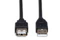 High Speed USB Extension Cable, Type A to Type A - Front