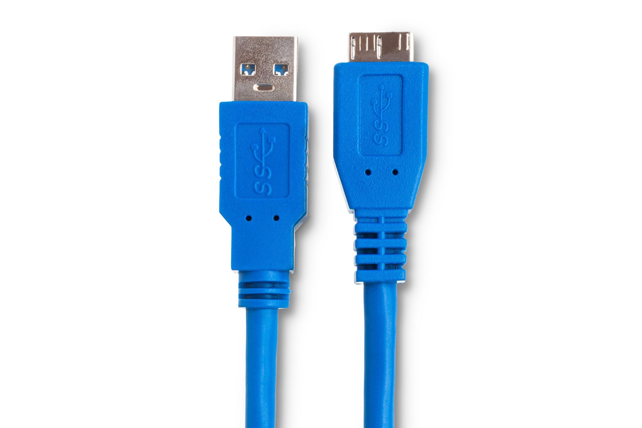 SuperSpeed USB 3.0 Cable, Type A to Micro-B, 6 ft - Connector