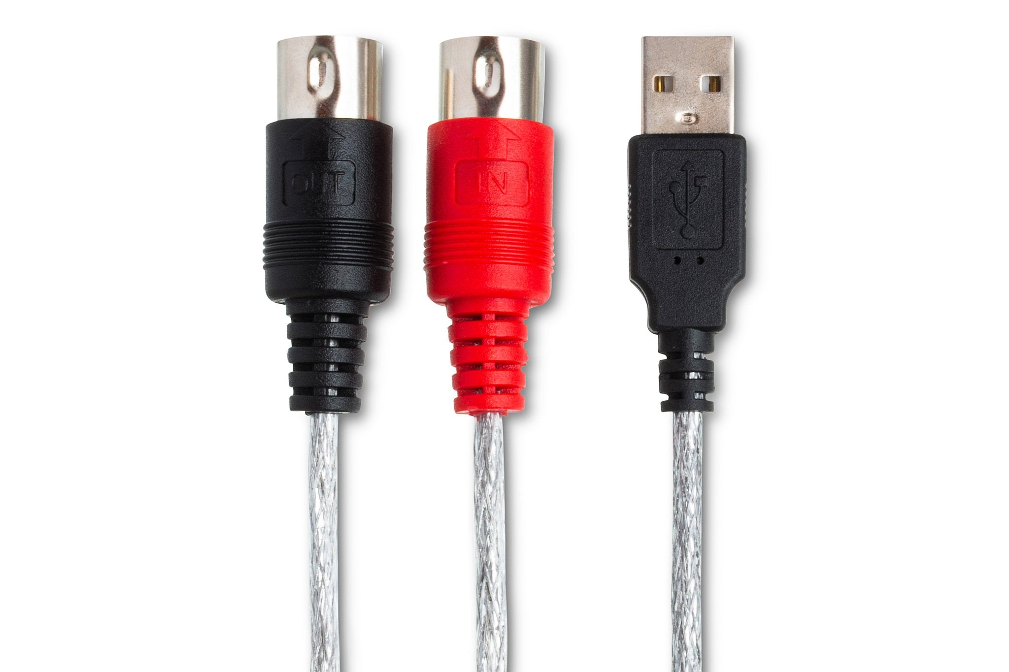 TRACKLINK MIDI to USB Interface, MIDI I/O to USB Type A, 6 ft - Connector