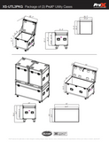 Package of 3 Utility ATA Flight Travel Storage Road Case – Includes 1-Large and 2-Half Size with 4" Casters