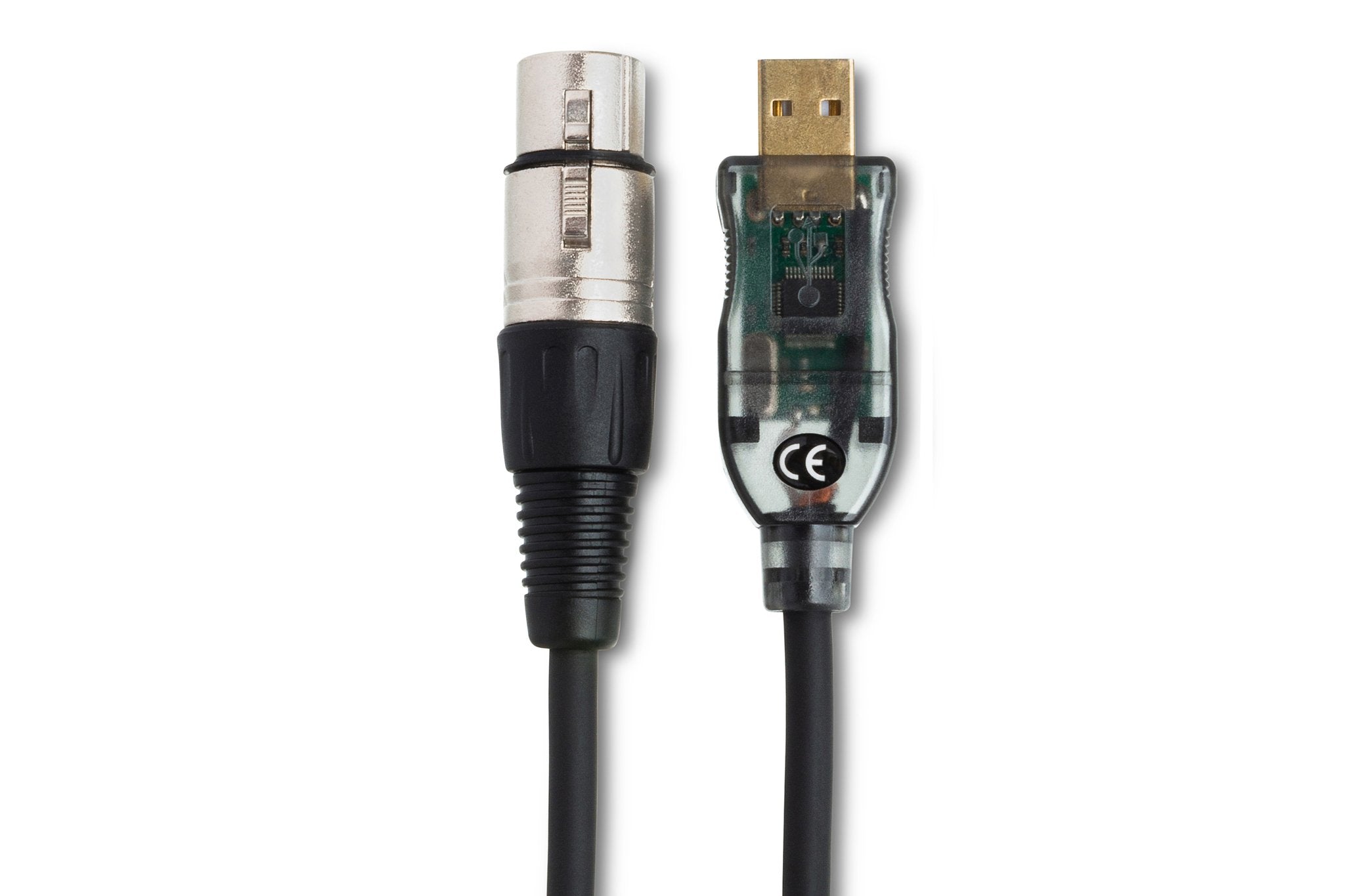 TRACKLINK Microphone to USB Interface, XLR3F to USB Type A, 10 ft - Connector