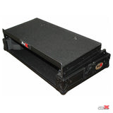 Flight Case for Numark MixTrack 3 Pro 3 and Platinum Digital Controller W-Laptop Shelf | Black on Black