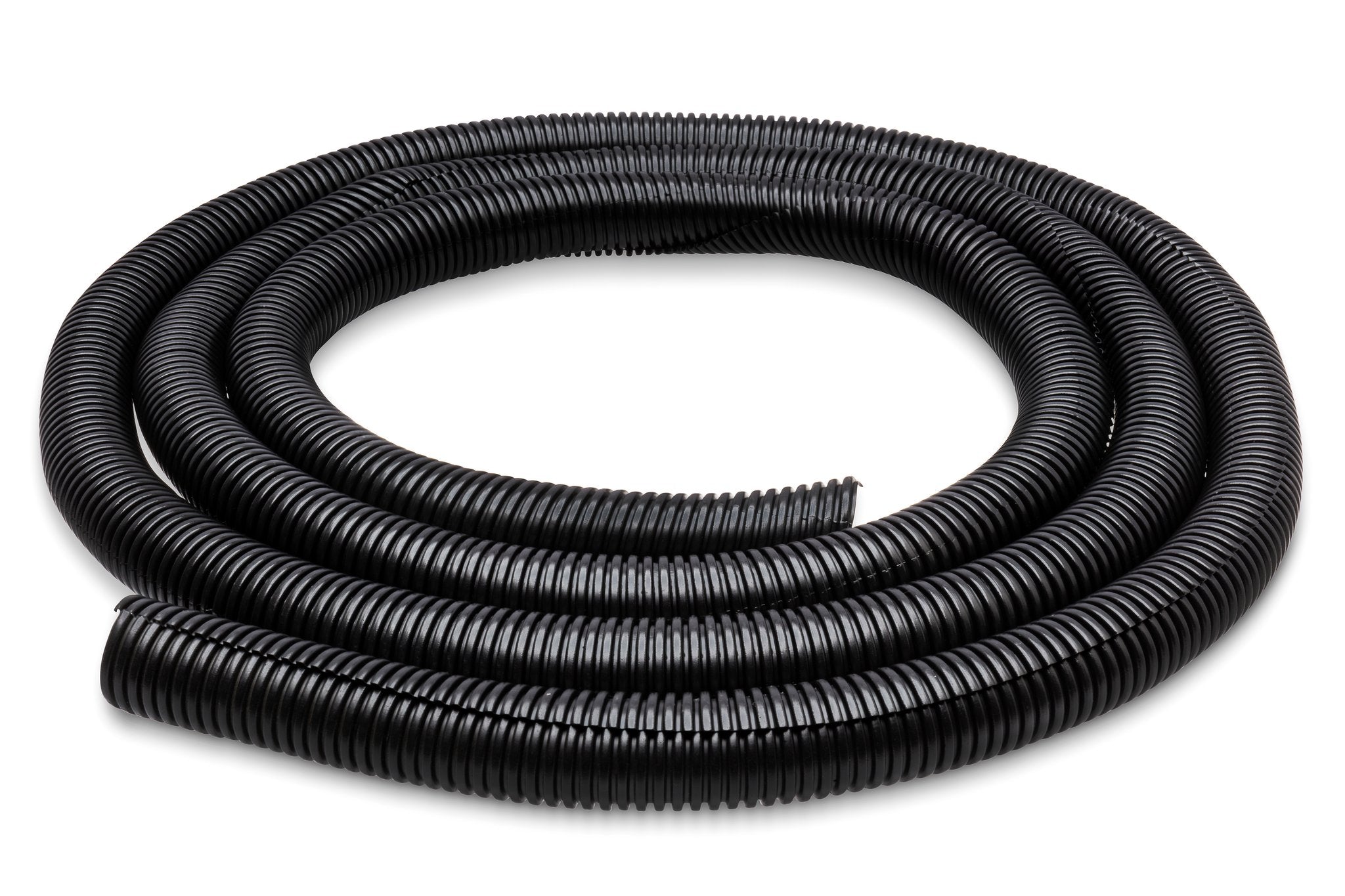 Split-loom Cable Organizer, Black Plastic, 1 in x 10 ft - Full