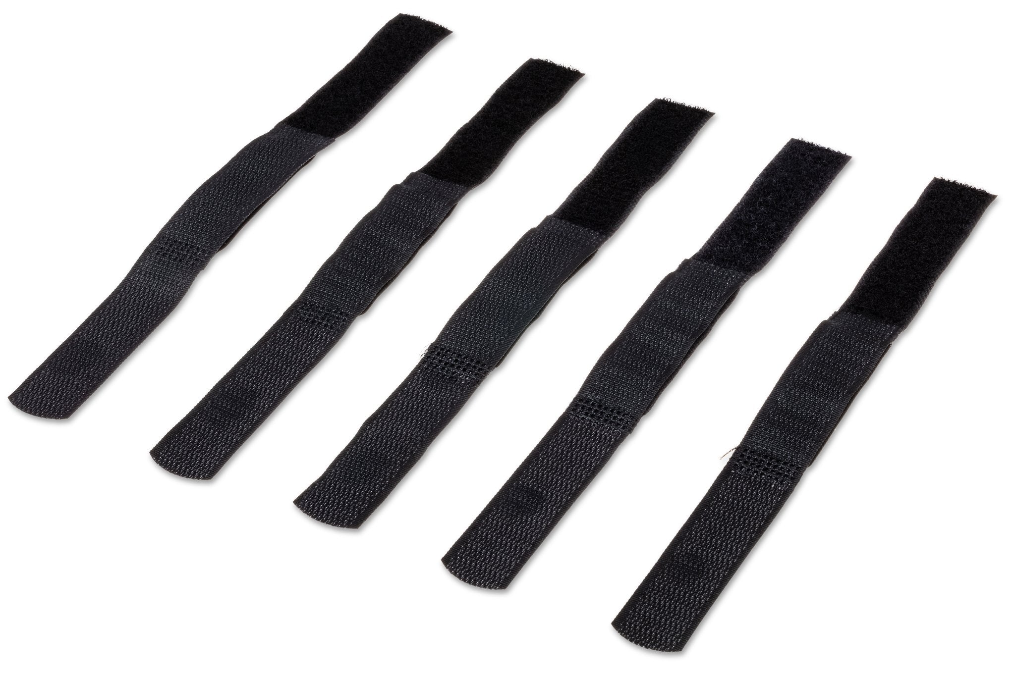 Hook and Loop Organizer, Black, Center-pass Gap, 0.75 in x 8 in - Full