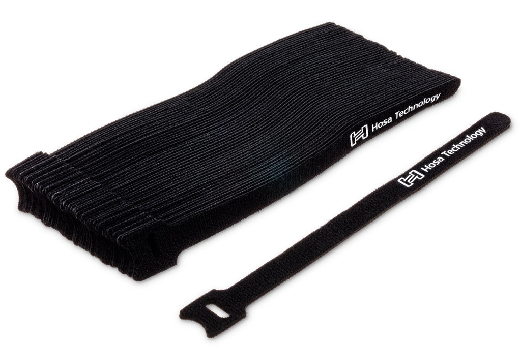 Cable Tie, Hook & Loop 0.5 in x 8 in, 50 pc - Full