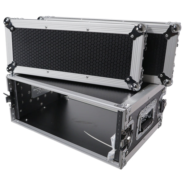 4U Deluxe Effects Rack 14" Deep Rail to Rail W/Handles