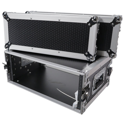 4U Deluxe Effects Rack 14" Deep Rail to Rail W/Handles