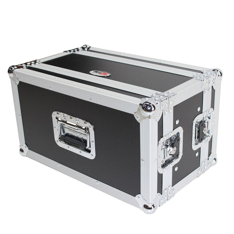 6U Deluxe Effects Rack 7 In Deep Rail to Rail | W-Handles
