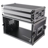 6U Deluxe 14" Deep 19" Width Amp Effects Rack Flight Hard Case
