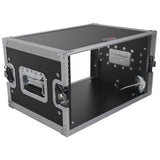 6U Deluxe 14" Deep 19" Width Amp Effects Rack Flight Hard Case