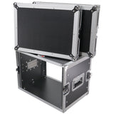 8U Deluxe Effects Rack Case 14 In Deep Rail to Rail