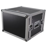 8U Deluxe Effects Rack Case 14 In Deep Rail to Rail