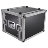 8U Deluxe Effects Rack Case 14 In Deep Rail to Rail