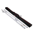 Set of 2 Atlas Telescoping Poles White 56"–96" Adjustable Height