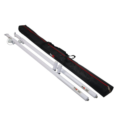 Set of 2 Atlas Telescoping Poles White 56"–96" Adjustable Height