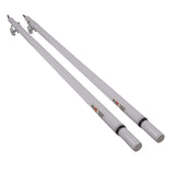 Set of 2 Atlas Telescoping Poles White 56"–96" Adjustable Height