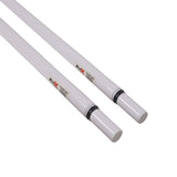 Set of 2 Atlas Telescoping Poles White 56"–96" Adjustable Height